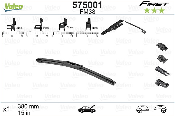 Lamela stergator VALEO 575001